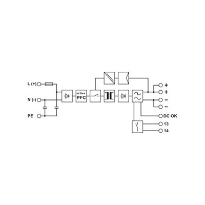 На фото: Блок питания Phoenix Contact quint-ps-100-240ac/24dc/10 